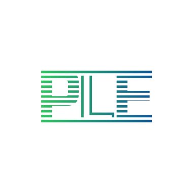 Modern PLE Logo Tasarımı. Harf PLE İş Kimliği Minimalist, Profesyonel ve Çok Yönlü Markalaştırma Simgesi