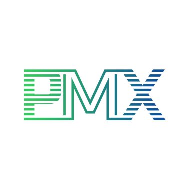Modern PMX Logo Tasarımı. İş Kimliği İçin PMX Minimalist, Profesyonel ve Çok Yönlü Markalaştırma Simgesi