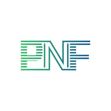 Modern PNF Logo Tasarımı. İş Kimliği için PNF Minimalist, Profesyonel ve Çok Yönlü Markalaştırma Simgesi