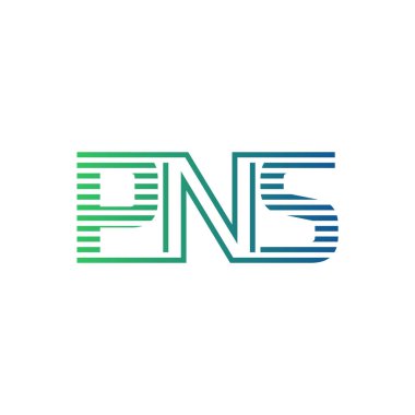 Modern PNS Logo Tasarımı. İş Kimliği için PNS Minimalist, Profesyonel ve Çok Yönlü Markalaştırma Simgesi