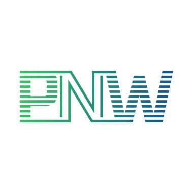 Modern PNW Logo Tasarımı. İş Kimliği için PNW Minimalist, Profesyonel ve Çok Yönlü Markalaştırma Simgesi