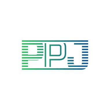 Modern PPJ Logo Tasarımı. PPJ Minimalist, Profesyonel ve İş Kimliği için Çok Yönlü Markalaştırma Simgesi