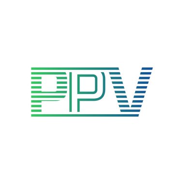 Modern PPV Logo Tasarımı. PPV Minimalist, Profesyonel ve İş Kimliği için Çok Yönlü Markalaştırma Simgesi