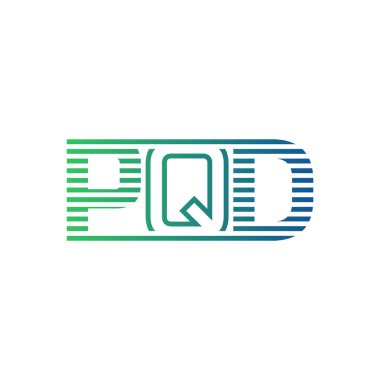 Modern PQD Logo Tasarımı. Harf PQD İş Kimliği Minimalist, Profesyonel ve Çok Yönlü Markalaştırma Simgesi