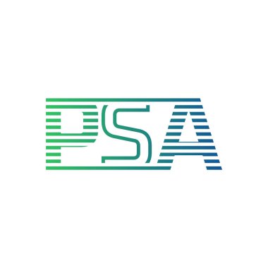 Modern PSA Logo Tasarımı. İş Kimliği için PSA Minimalist, Profesyonel ve Çok Yönlü Markalaştırma Simgesi