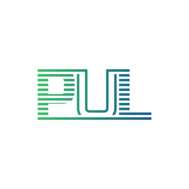 Modern PUL Logo Tasarımı. PUL Minimalist, Profesyonel ve İş Kimliği için Çok Yönlü Markalaştırma Simgesi