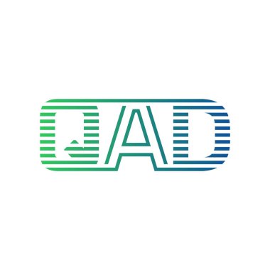 Modern QAD Logo Tasarımı. İş Kimliği için QAD Minimalist, Profesyonel ve Çok Yönlü Markalaştırma Simgesi