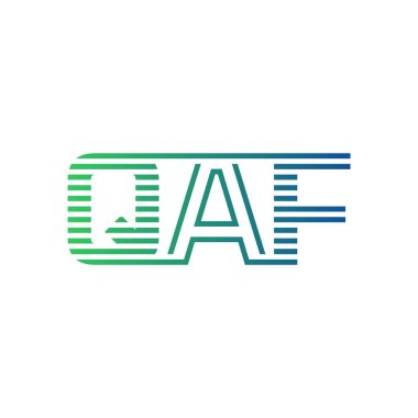 Modern QAF Logo Tasarımı. QAF Minimalist, Profesyonel ve Çok Yönlü İşletme Kimliği Simgesi
