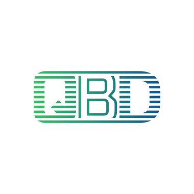 Modern QBD Logo Tasarımı. Harf QBD İş Kimliği Minimalist, Profesyonel ve Çok Yönlü Markalaştırma Simgesi