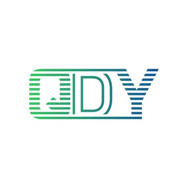 Modern QDY Logo Tasarımı. İş Kimliği için QDY Minimalist, Profesyonel ve Çok Yönlü Markalaştırma Simgesi