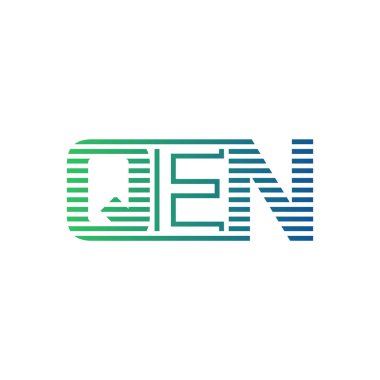 Modern QEN Logo Tasarımı. İş Kimliği için QEN Minimalist, Profesyonel ve Çok Yönlü Markalaştırma Simgesi