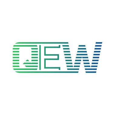 Modern QEW Logo Design. Letter QEW Minimalist, Professional, and Versatile Branding Icon for Business Identity clipart