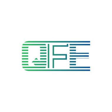 Modern QFE Logo Tasarımı. İş Kimliği için QFE Minimalist, Profesyonel ve Çok Yönlü Markalaştırma Simgesi