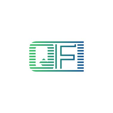 Modern QFI Logo Tasarımı. QFI Minimalist, Profesyonel ve Çok Yönlü İşletme Kimliği Simgesi