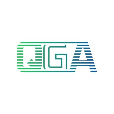 Modern QGA Logo Tasarımı. İş Kimliği için QGA Minimalist, Profesyonel ve Çok Yönlü Markalaştırma Simgesi