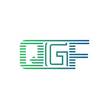 Modern QGF Logo Tasarımı. İş Kimliği için QGF Minimalist, Profesyonel ve Çok Yönlü Markalaştırma Simgesi