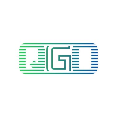 Modern QGO Logo Tasarımı. QGO Minimalist, Profesyonel ve İş Kimliği için Çok Yönlü Markalaştırma Simgesi