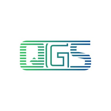Modern QGS Logo Tasarımı. İş Kimliği için QGS Minimalist, Profesyonel ve Çok Yönlü Markalaştırma Simgesi