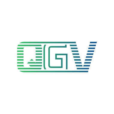 Modern QGV Logo Tasarımı. QGV Minimalist, Profesyonel ve Çok Yönlü İşletme Kimliği Simgesi