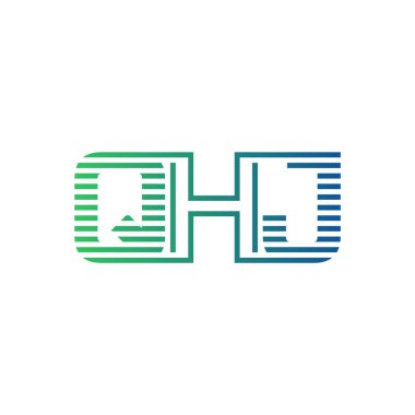 Modern QHJ Logo Tasarımı. QHJ Harfi Minimalist, Profesyonel ve İşletme Kimliği İçin Çok Yönlü Markalaşma Simgesi