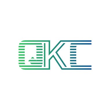 Modern QKC Logo Tasarımı. İş Kimliği için QKC Minimalist, Profesyonel ve Çok Yönlü Markalaştırma Simgesi