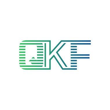 Modern QKF Logo Tasarımı. İş Kimliği için QKF Minimalist, Profesyonel ve Çok Yönlü Markalaştırma Simgesi