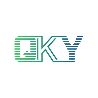 Modern QKY Logo Tasarımı. QKY Minimalist, Profesyonel ve Çok Yönlü İşletme Kimliği Simgesi