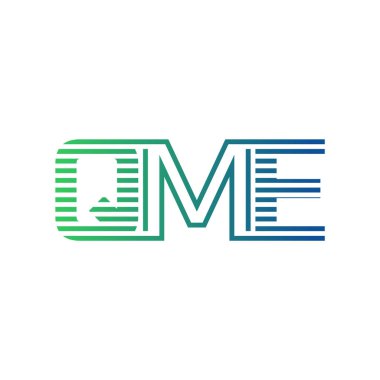 Modern QME Logo Tasarımı. İş Kimliği için QME Minimalist, Profesyonel ve Çok Yönlü Markalaştırma Simgesi