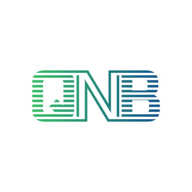 Modern QNB Logo Tasarımı. İş Kimliği için QNB Minimalist, Profesyonel ve Çok Yönlü Markalaştırma Simgesi