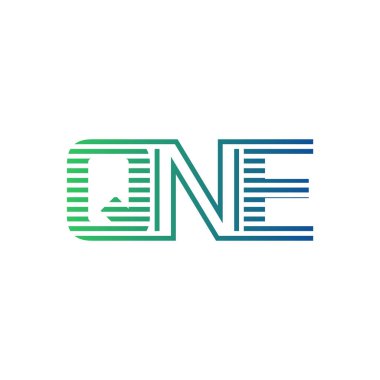 Modern QNE Logo Tasarımı. İş Kimliği için QNE Minimalist, Profesyonel ve Çok Yönlü Marka Simgesi