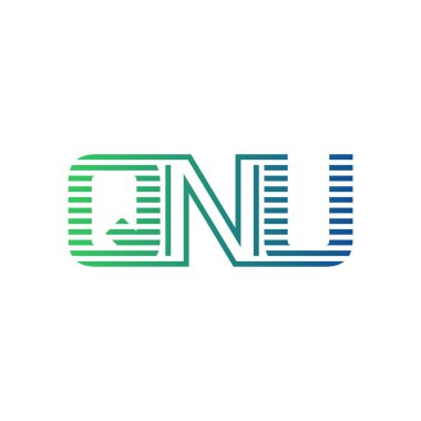 Modern QNU Logo Tasarımı. QNU Minimalist, Profesyonel ve Çok Yönlü İşletme Kimliği Simgesi