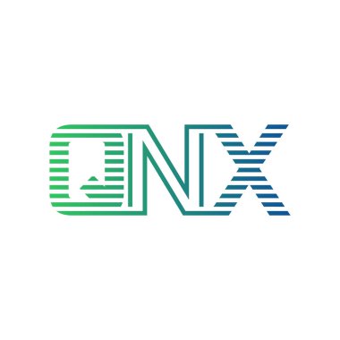 Modern QNX Logo Tasarımı. İş Kimliği için QNX Minimalist, Profesyonel ve Çok Yönlü Markalaştırma Simgesi