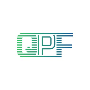 Modern QPF Logo Tasarımı. İş Kimliği için QPF Minimalist, Profesyonel ve Çok Yönlü Markalaştırma Simgesi