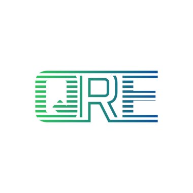Modern QRE Logo Tasarımı. İş Kimliği için QRE Minimalist, Profesyonel ve Çok Yönlü Markalaştırma Simgesi
