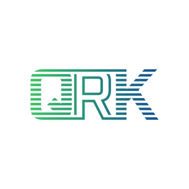 Modern QRK Logo Tasarımı. İş Kimliği için QRK Minimalist, Profesyonel ve Çok Yönlü Markalaştırma Simgesi