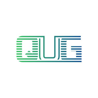 Modern QUG Logo Tasarımı. QUG Minimalist, Profesyonel ve İş Kimliği için Çok Yönlü Markalaştırma Simgesi