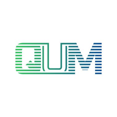 Modern QUM Logo Tasarımı. QUM Minimalist, Profesyonel ve İş Kimliği için Çok Yönlü Markalaştırma Simgesi