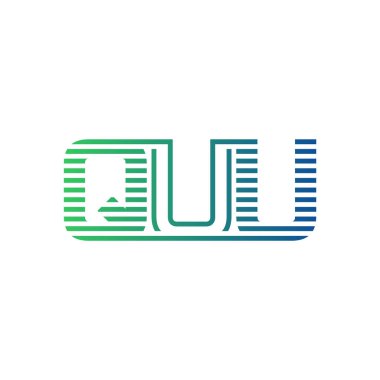 Modern QUU Logo Tasarımı. QUU Minimalist, Profesyonel ve İş Kimliği için Çok Yönlü Markalaştırma Simgesi