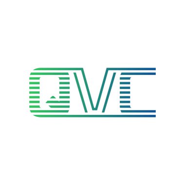 Modern QVC Logo Design. Letter QVC Minimalist, Professional, and Versatile Branding Icon for Business Identity clipart