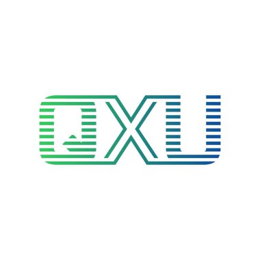 Modern QXU Logo Tasarımı. İş Kimliği için QXU Minimalist, Profesyonel ve Çok Yönlü Markalaştırma Simgesi