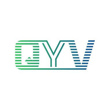 Modern QYV Logo Tasarımı. QYV Minimalist, Profesyonel ve Çok Yönlü İşletme Kimliği Simgesi