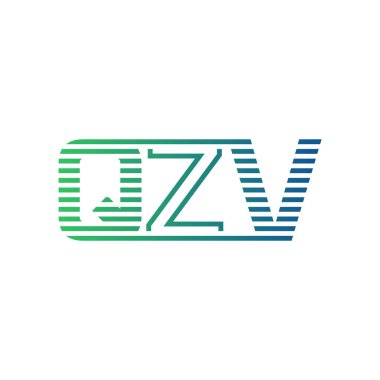 Modern QZV Logo Tasarımı. İş Kimliği için QZV Minimalist, Profesyonel ve Çok Yönlü Markalaştırma Simgesi