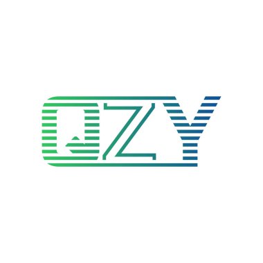 Modern QZY Logo Tasarımı. QZY Minimalist, Profesyonel ve Çok Yönlü İşletme Kimliği Simgesi