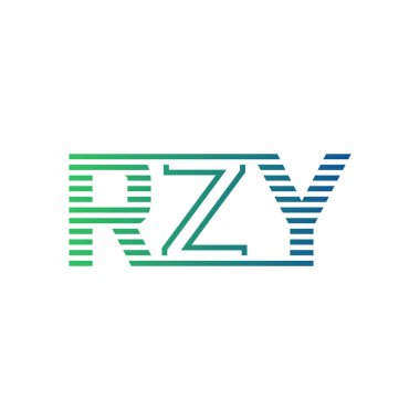 Modern RZY Logo Tasarımı. İş Kimliği için RZY Minimalist, Profesyonel ve Çok Yönlü Markalaştırma Simgesi