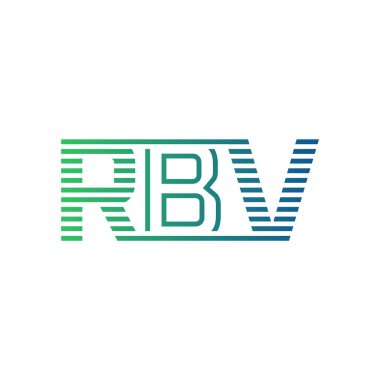 Modern RBV Logo Tasarımı. İş Kimliği için RBV Minimalist, Profesyonel ve Çok Yönlü Markalaştırma Simgesi