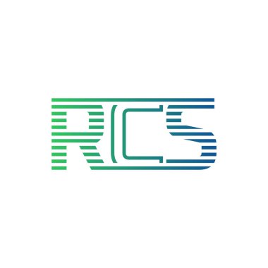 Modern RCS Logo Tasarımı. İş Kimliği için RCS Minimalist, Profesyonel ve Çok Yönlü Markalaştırma Simgesi