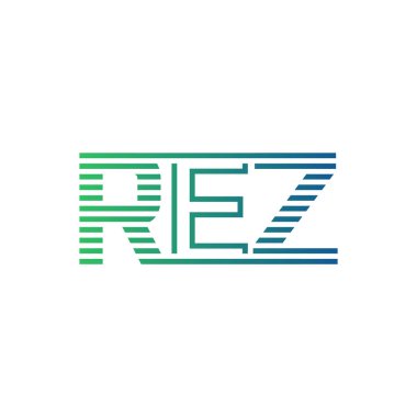 Modern REZ Logo Design. Letter REZ Minimalist, Professional, and Versatile Branding Icon for Business Identity clipart