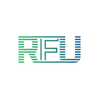 Modern RFU Logo Design. Letter RFU Minimalist, Professional, and Versatile Branding Icon for Business Identity clipart