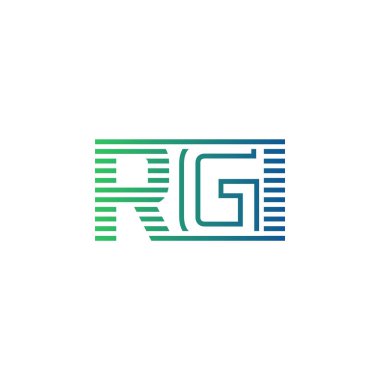 Modern RGI Logo Tasarımı. İş Kimliği için RGI Minimalist, Profesyonel ve Çok Yönlü Markalaştırma Simgesi