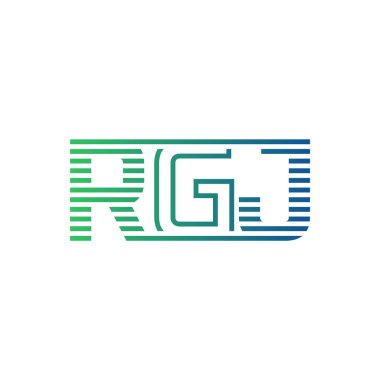 Modern RGJ Logo Tasarımı. RGJ Harfi Minimalist, Profesyonel ve İşletme Kimliği İçin Çok Yönlü Markalaşma Simgesi